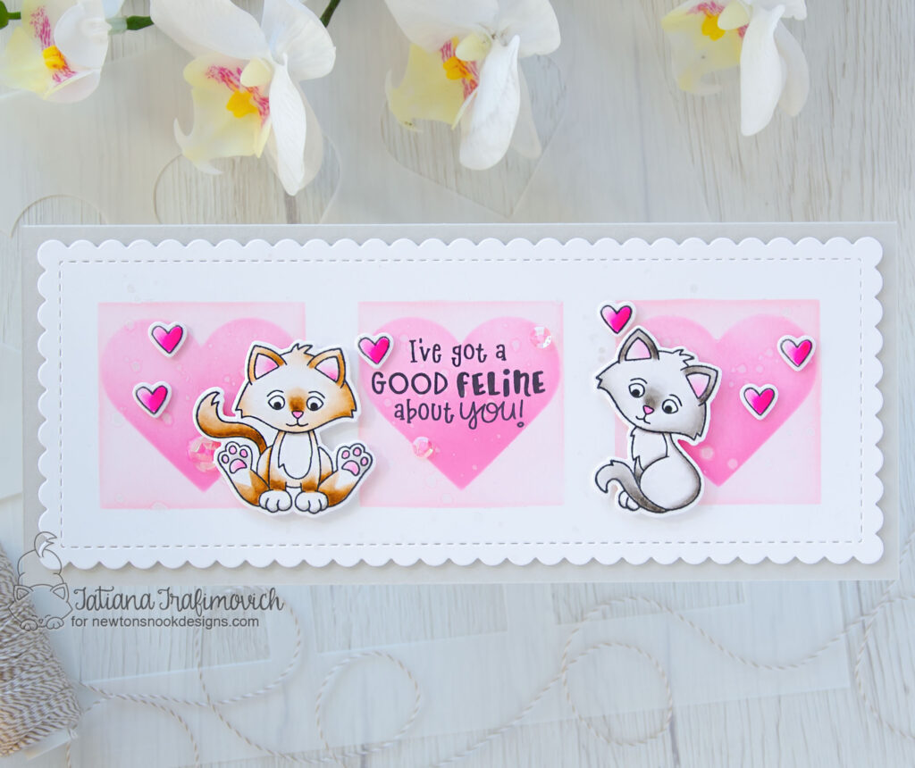 I've Got A Good Feline #handmade card by Tatiana Trafimovich #tatianacraftandart - Smitten Kittens stamp set by Newton's Nook Designs #newtonsnook