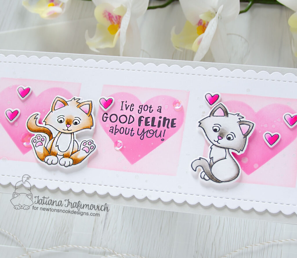 I've Got A Good Feline #handmade card by Tatiana Trafimovich #tatianacraftandart - Smitten Kittens stamp set by Newton's Nook Designs #newtonsnook