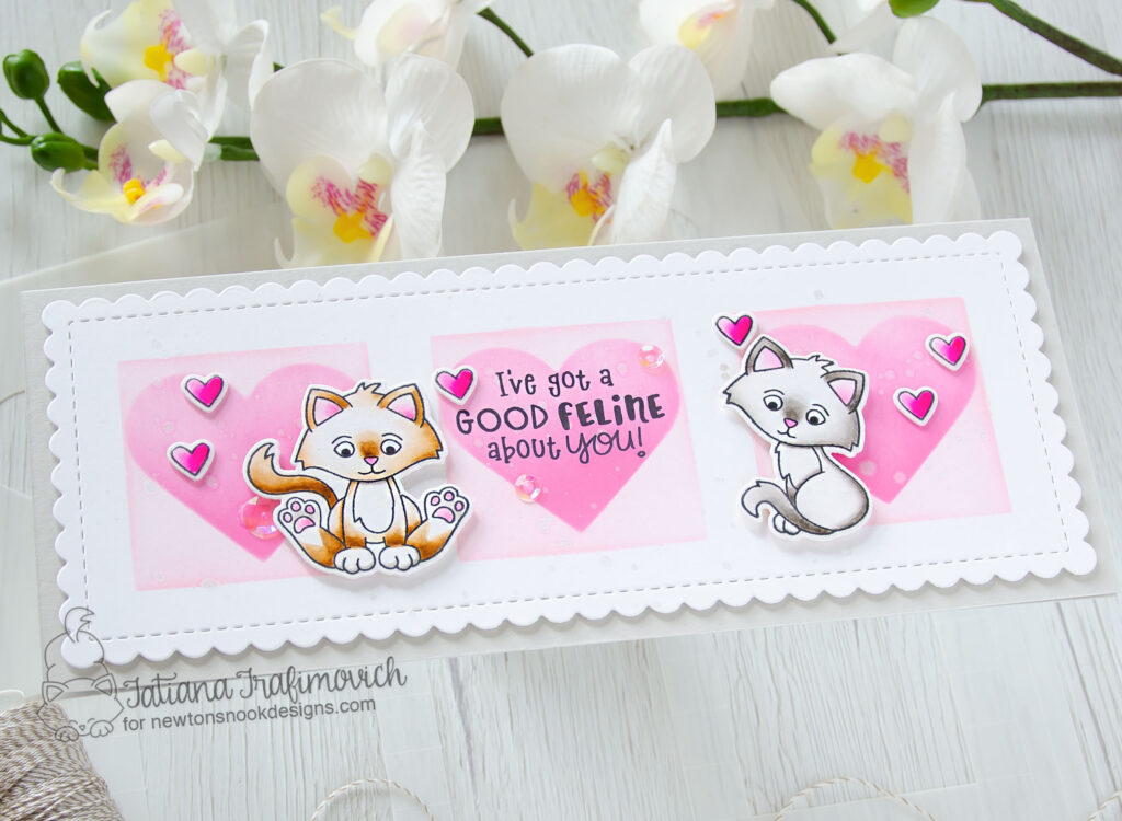 I've Got A Good Feline #handmade card by Tatiana Trafimovich #tatianacraftandart - Smitten Kittens stamp set by Newton's Nook Designs #newtonsnook