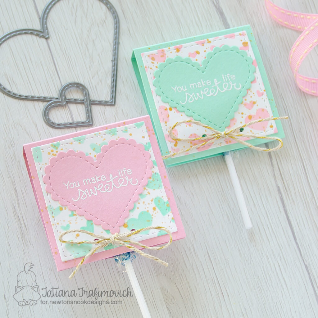 DIY Sweet Treats by Tatiana Trafimovich #tatianacraftandart - stamp and dies by Newton's Nook Designs #newtonsnook