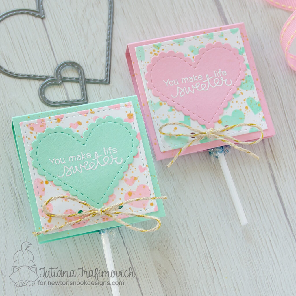 DIY Sweet Treats by Tatiana Trafimovich #tatianacraftandart - stamp and dies by Newton's Nook Designs #newtonsnook