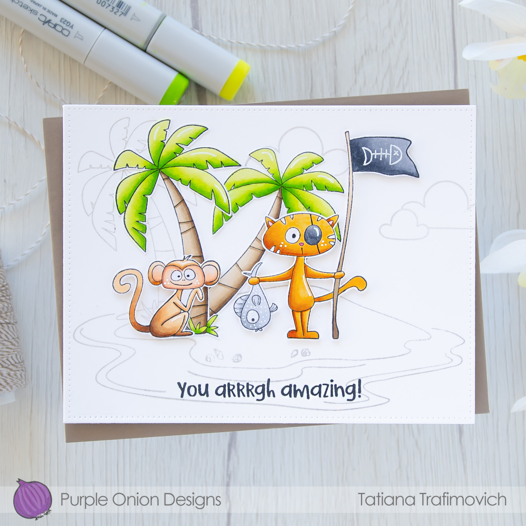 You Arrrgh Amazing! #handmade card by Tatiana Trafimovich #tatianacraftandart - stamps by Purple Onion Designs 