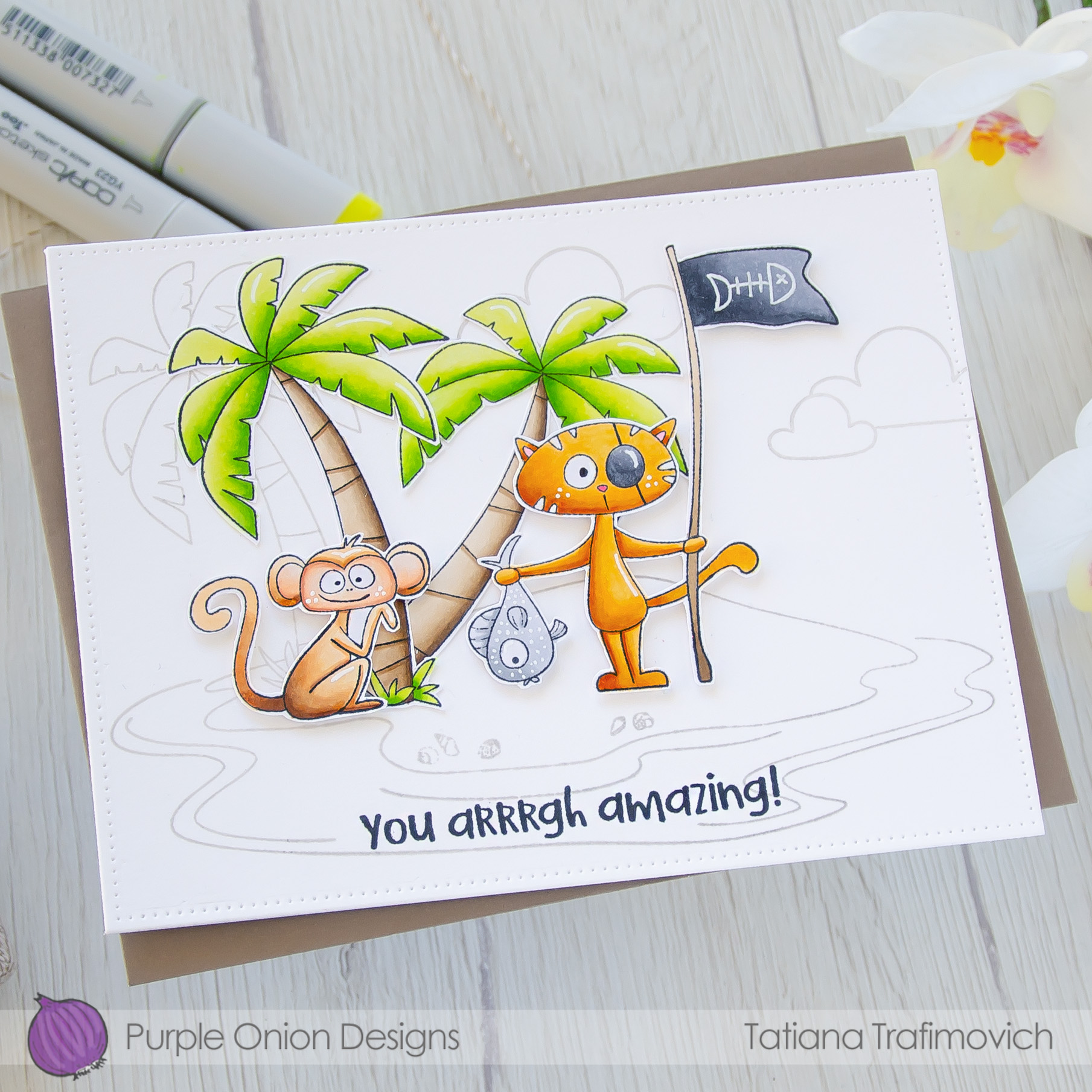 You Arrrgh Amazing! #handmade card by Tatiana Trafimovich #tatianacraftandart - stamps by Purple Onion Designs