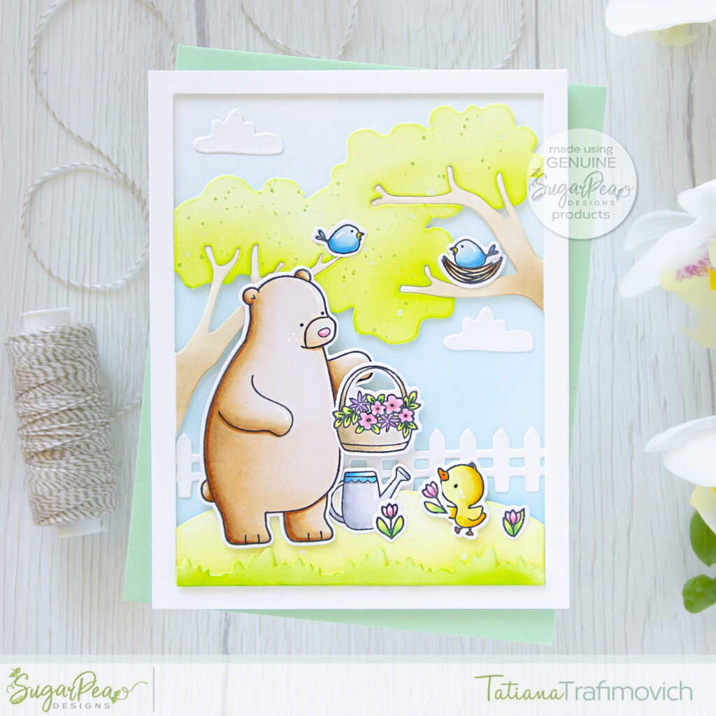 Hey Spring #handmade card by Tatiana Trafimovich #tatianacraftandart - Hey Spring stamp set by SugarPea Designs #sugarpeadesigns