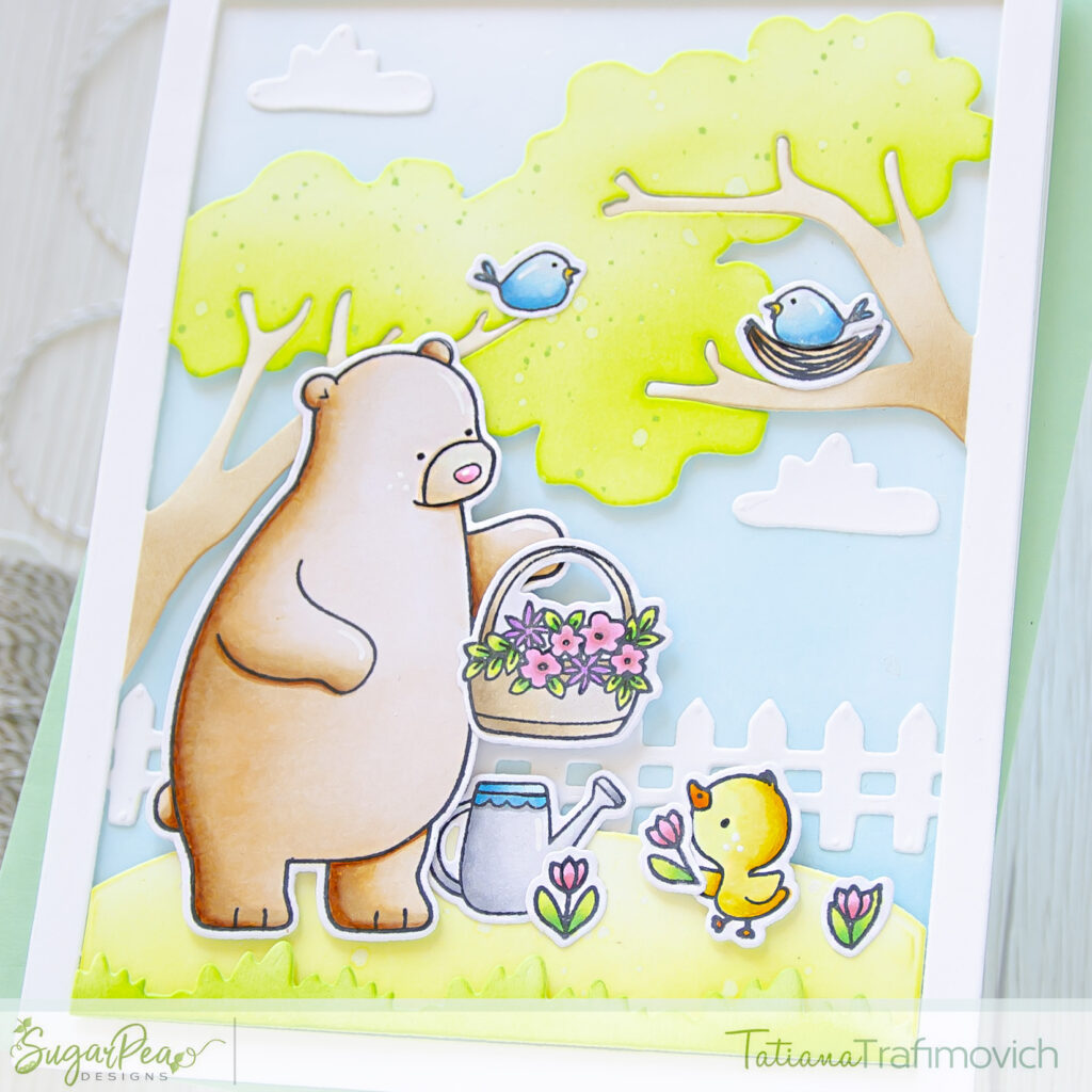 Hey Spring #handmade card by Tatiana Trafimovich #tatianacraftandart - Hey Spring stamp set by SugarPea Designs #sugarpeadesigns