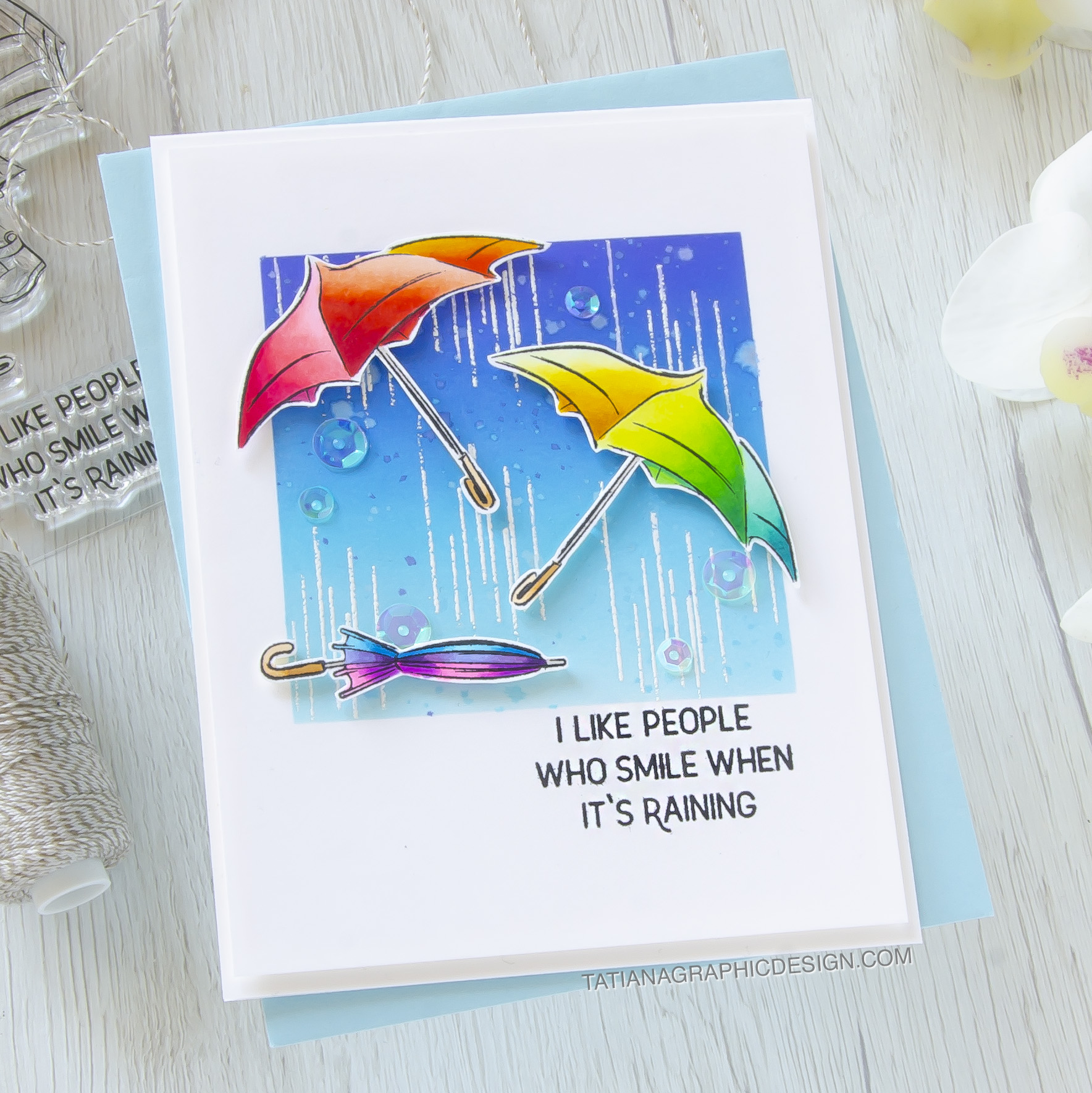 Rainbow #handmade card by Tatiana Trafimovich #tatianacraftandart - Cute Boots stamp set by Spellbinders #spellbinders