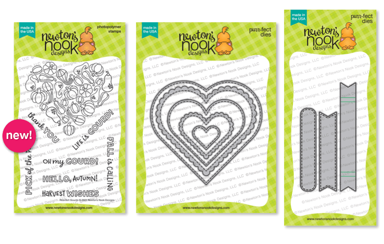 Heartfelt Gourds stamp set by Newton's Nook Designs #newtonsnook