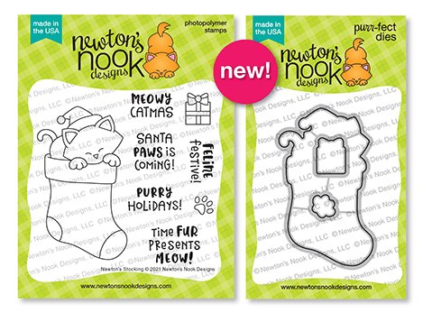 Newton's Nook Designs Newton's Stocking stamp and die sets