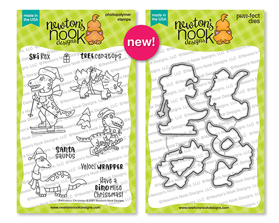 Newton's Nook Designs PrehistoricChristmas Stamp and Die Sets