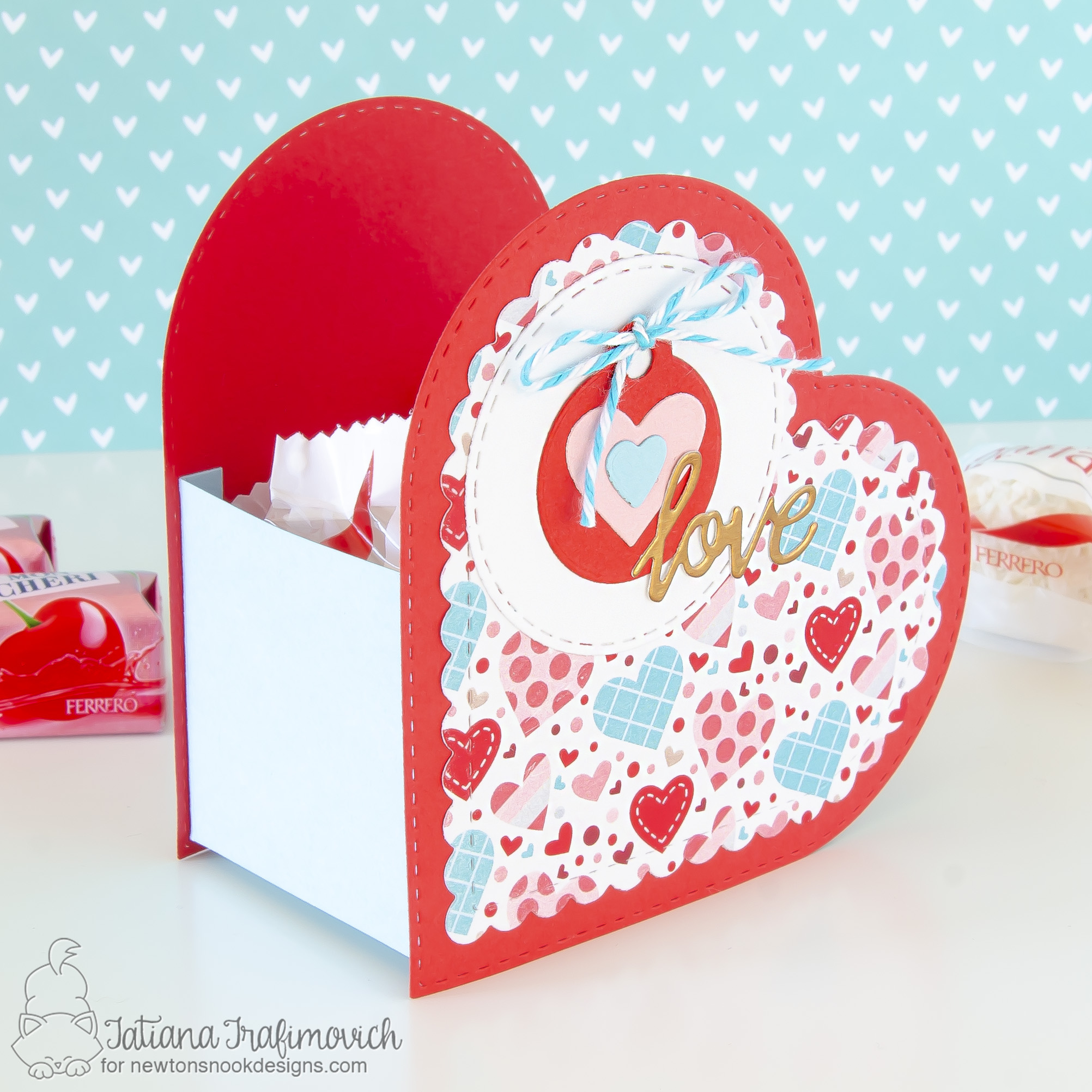 DIY Sweet Treats Holder by Tatiana Trafimovich #tatianacraftandart - dies by Newton's Nook Designs #newtonsnook