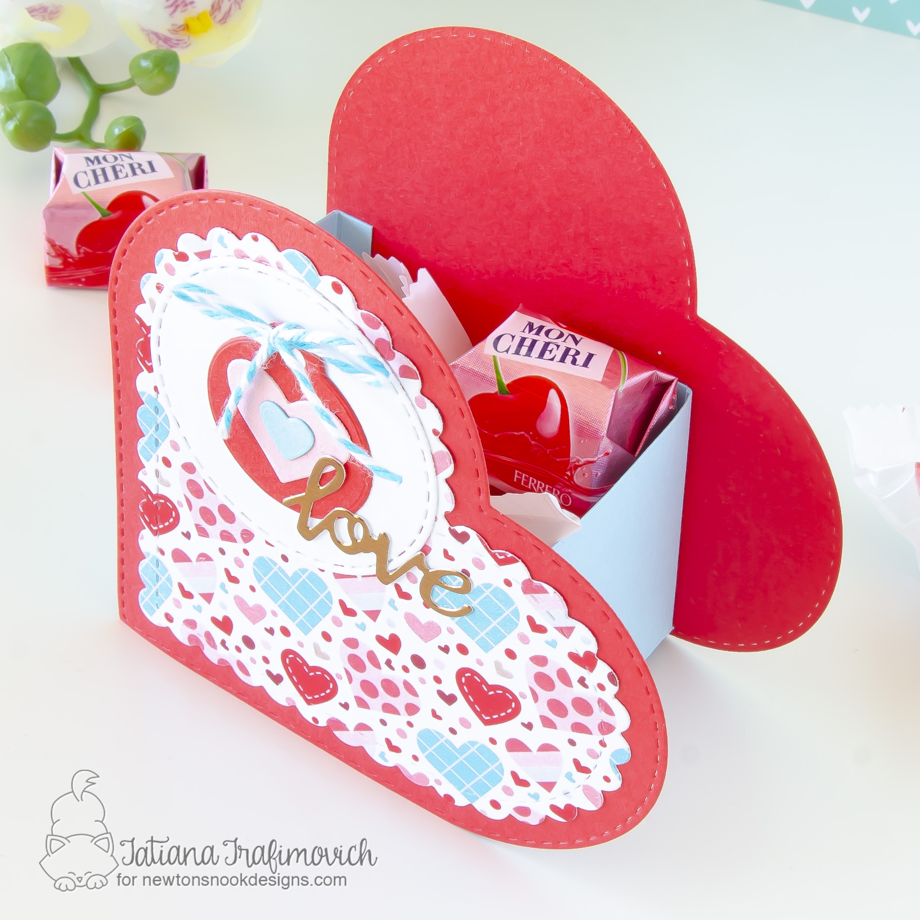 DIY Sweet Treats Holder by Tatiana Trafimovich #tatianacraftandart - dies by Newton's Nook Designs #newtonsnook