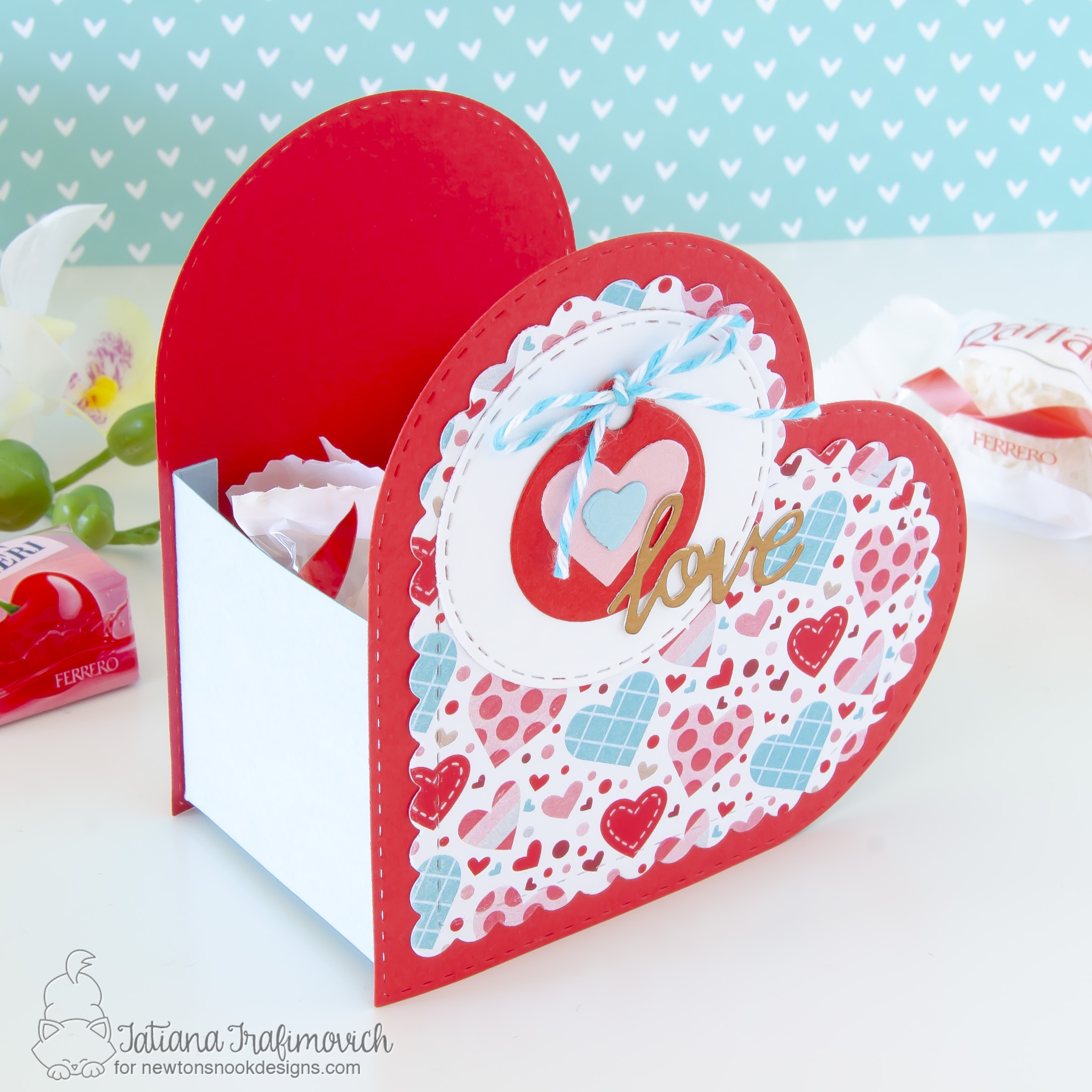 DIY Sweet Treats Holder by Tatiana Trafimovich #tatianacraftandart - dies by Newton's Nook Designs #newtonsnook