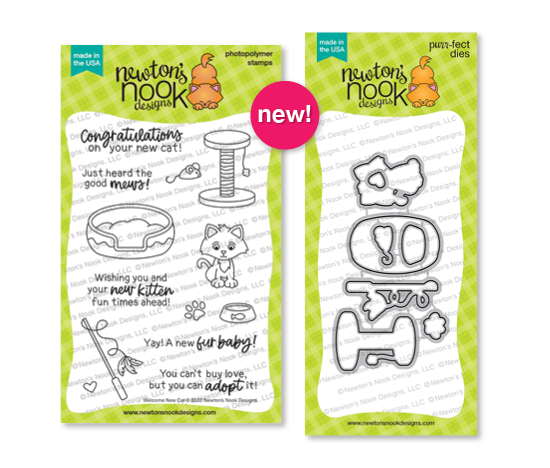 Newton's Nook Designs Welcome New Cat Stamp Set