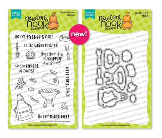 Newton's Nook Designs Dad's BBQ Stamp Set