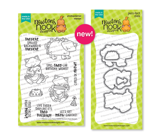 Newton's Nook Designs Newton Loves Tacos Stamp Set