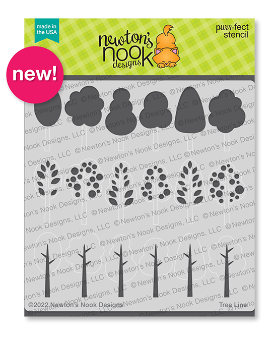 Newton's Nook Designs Tree Line Stencil