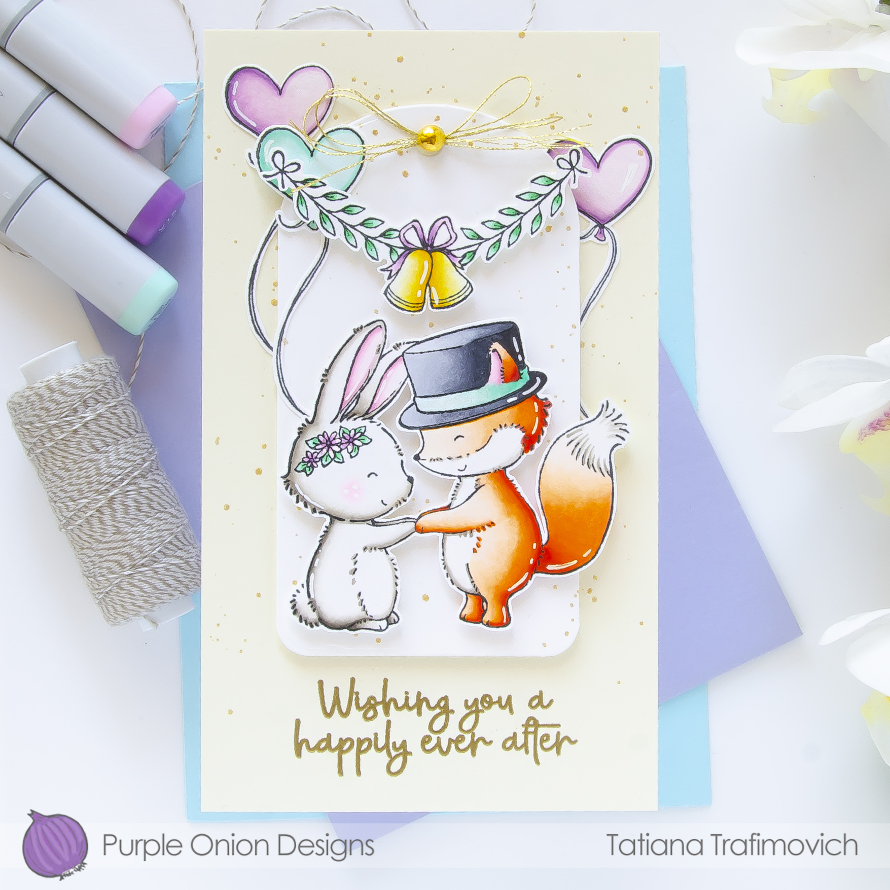 Wishing You A Happily Ever After #handmade card by Tatiana Trafimovich #tatianacraftandart - stamps by Purple Onion Designs