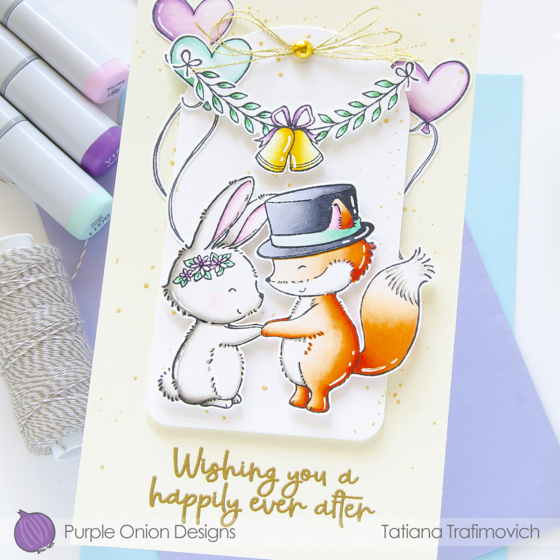 Wishing You A Happily Ever After #handmade card by Tatiana Trafimovich #tatianacraftandart - stamps by Purple Onion Designs