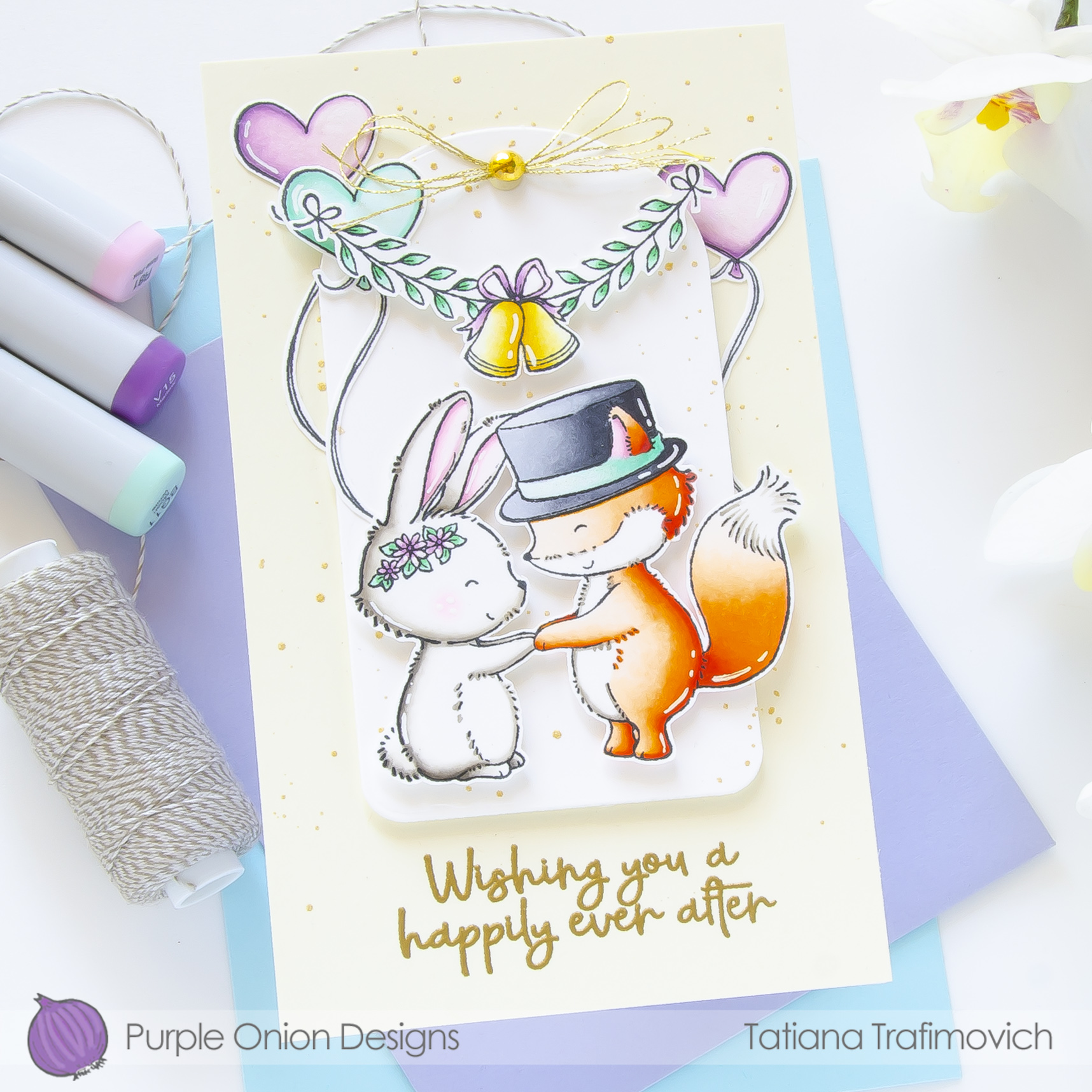 Wishing You A Happily Ever After #handmade card by Tatiana Trafimovich #tatianacraftandart - stamps by Purple Onion Designs