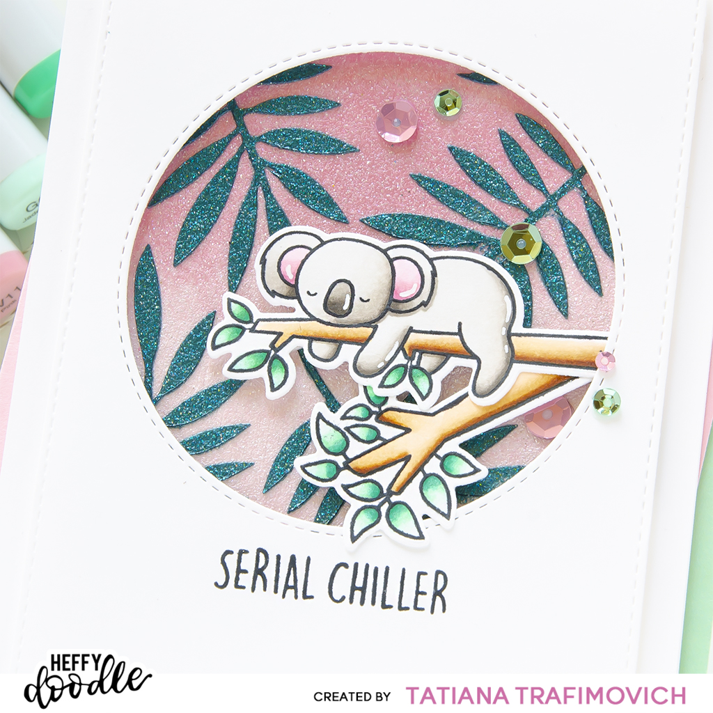 Serial Chiller #handmade card by Tatiana Trafimovich #tatianacraftandart #tatianagraphicdesign - stamps and dies by Heffy Doodle #heffydoodle