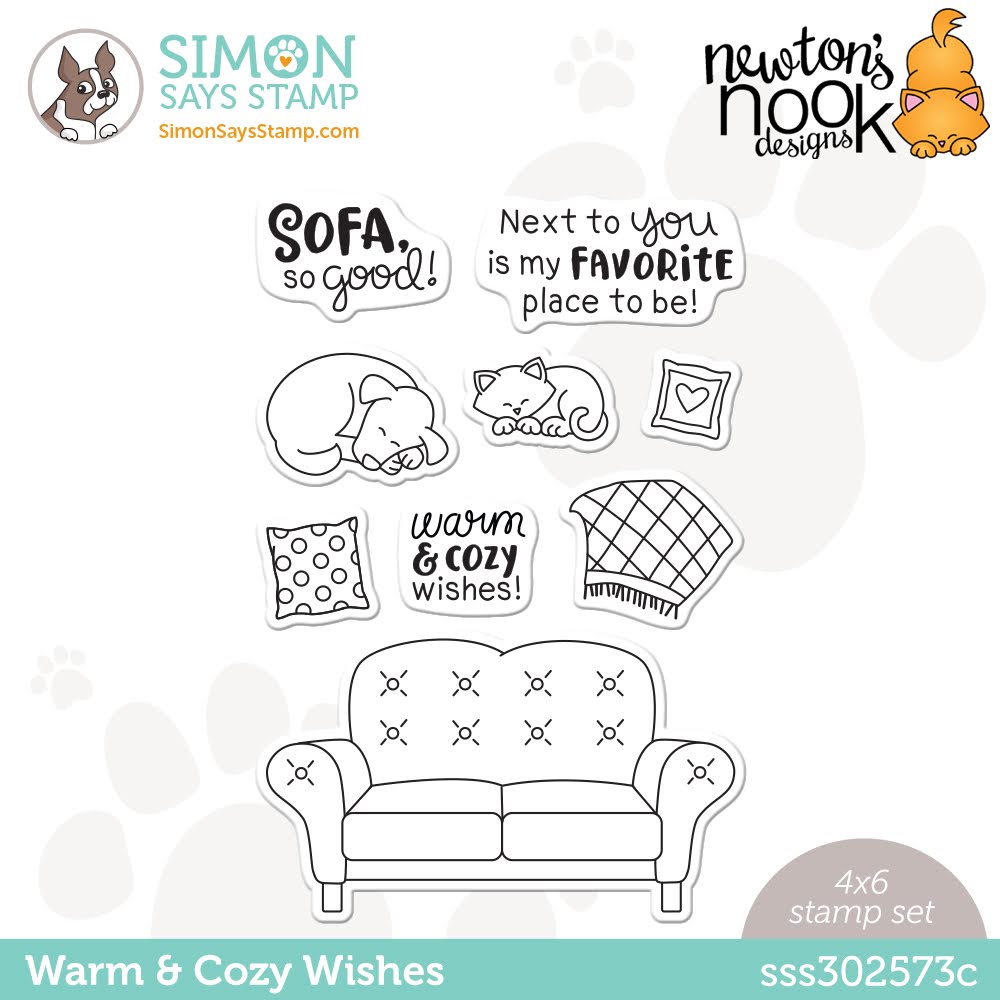 STAMPtember 2022 Warm & Cozy Wishes Stamp Set by Newtons Nook Designs #newtonsnook