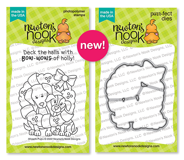 Newton's Nook Designs Wreath Pups Stamp Set