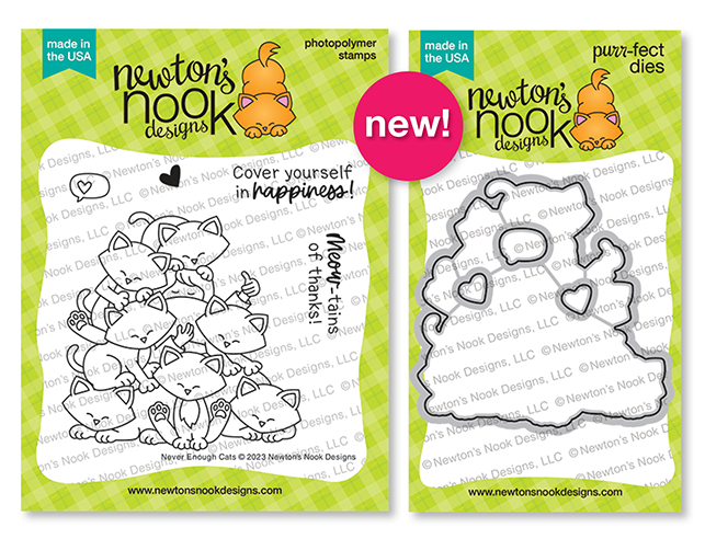 Newton's Nook Designs Never Enough Cats Stamp Set