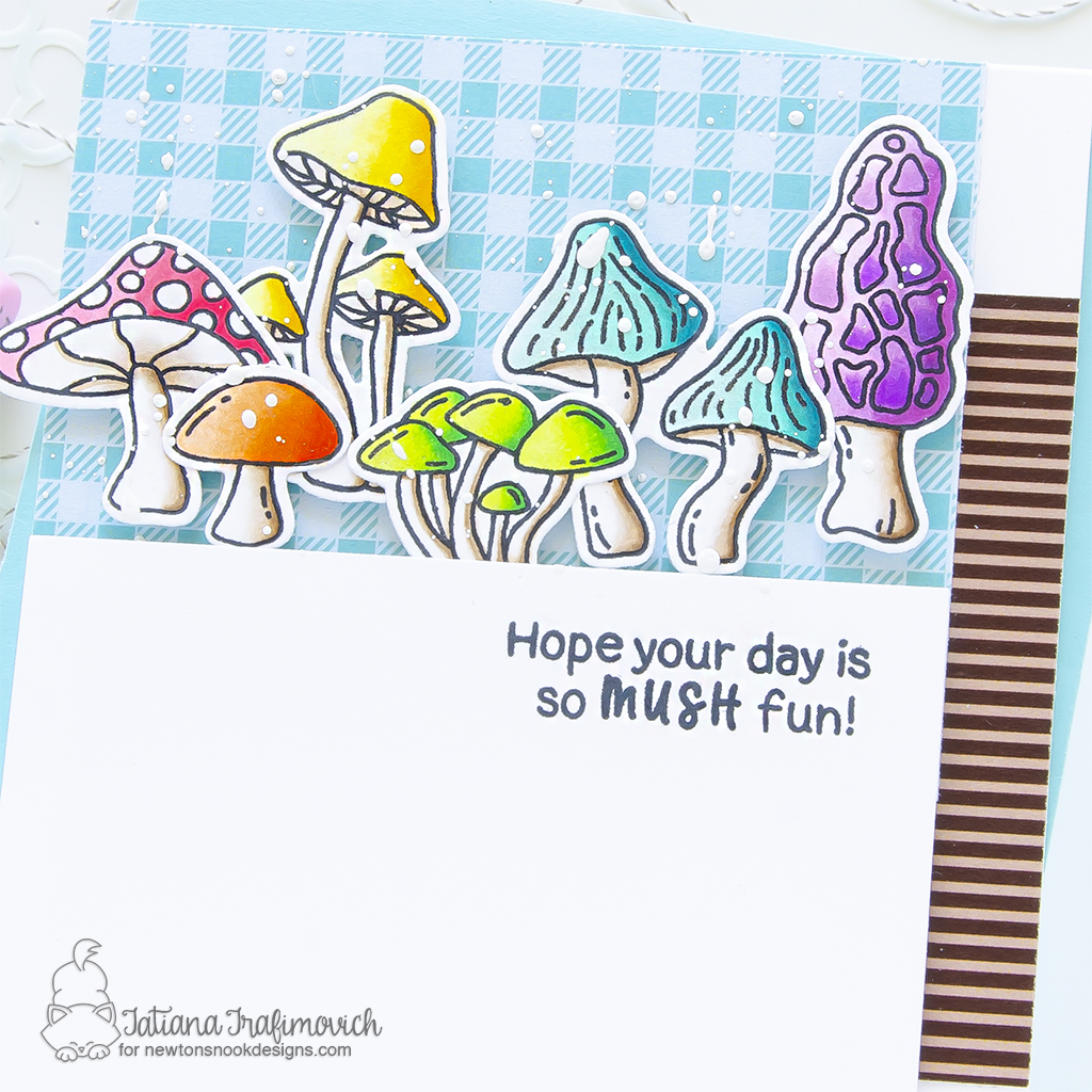 Hope Your Day Is So MUSH Fun #handmade card by Tatiana Trafimovich #tatianagraphicdesign #tatianacraftandart - Fabulous Fungus stamp set by Newton's Nook Designs #newtonsnook