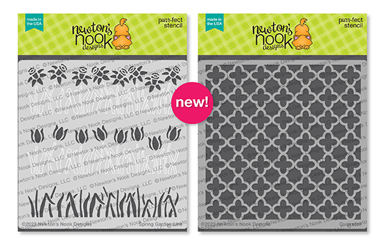 Newton's Nook Designs Spring Garden Line Stencil