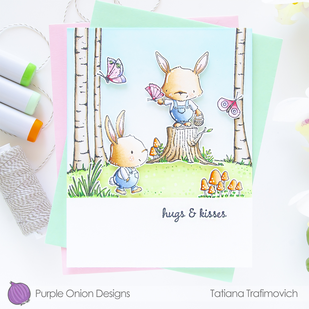 Spring #handmade card by Tatiana Trafimovich #tatianacraftandart #tatianagraphicdesign  - stamps by Purple Onion Designs #purpleoniondesigns