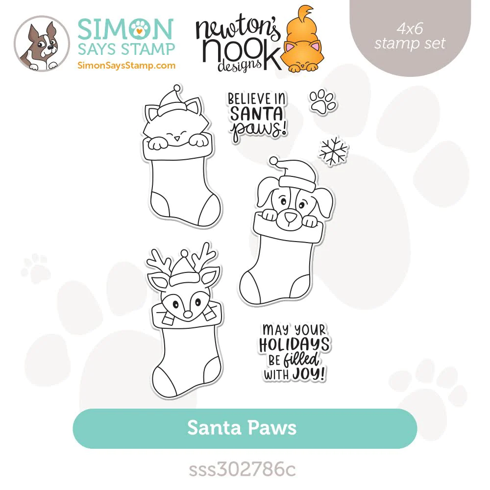 STAMPtember 2023 Santa Paws Stamp Set by Newton's Nook Designs