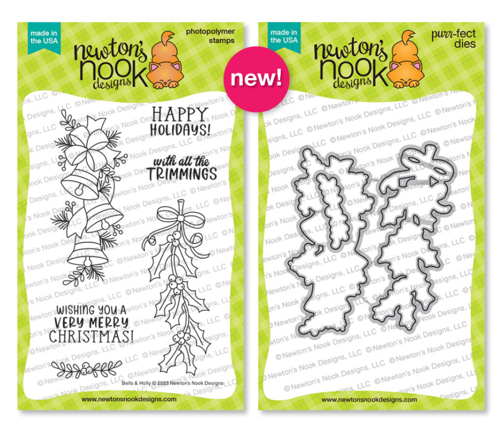 Newton's Nook Designs Bells & Holly Stamp Set