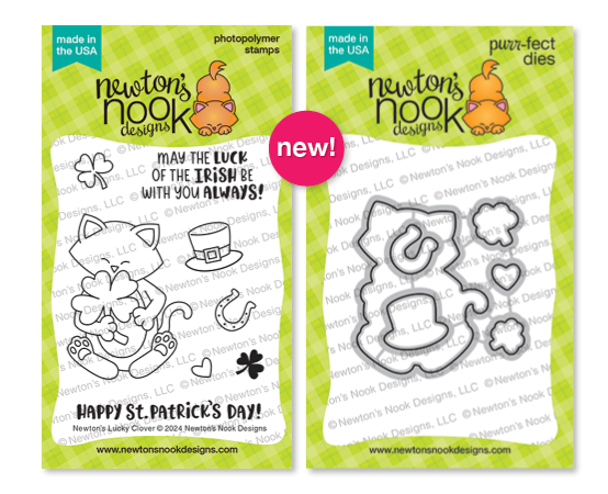 Newton's Nook Designs Newton's Lucky Clover Stamp Set