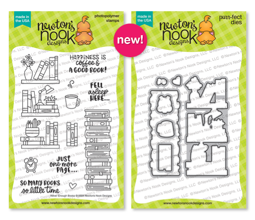 Newton's Nook Designs Never Enough Books Stamp Set