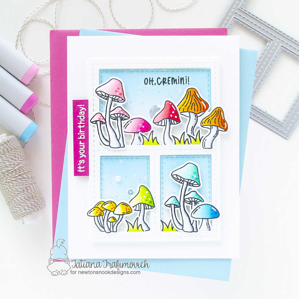 It's Your Birthday! handmade card by Tatiana Trafimovich #tatianagraphicdesign #tatianacraftandart - Fabulous Fungus Stamp Set by Newton's Nook Designs #newtonsnook